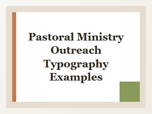 Evangelical Typography for Outreach Ministry